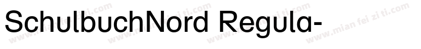 SchulbuchNord Regula字体转换